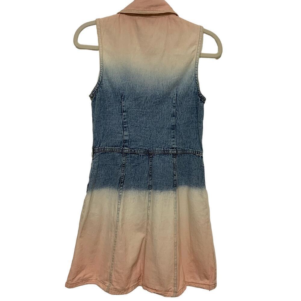 Angie Women’s Jean Dress Size Small Boho Knee Length Button Down - Picture 2 of 3